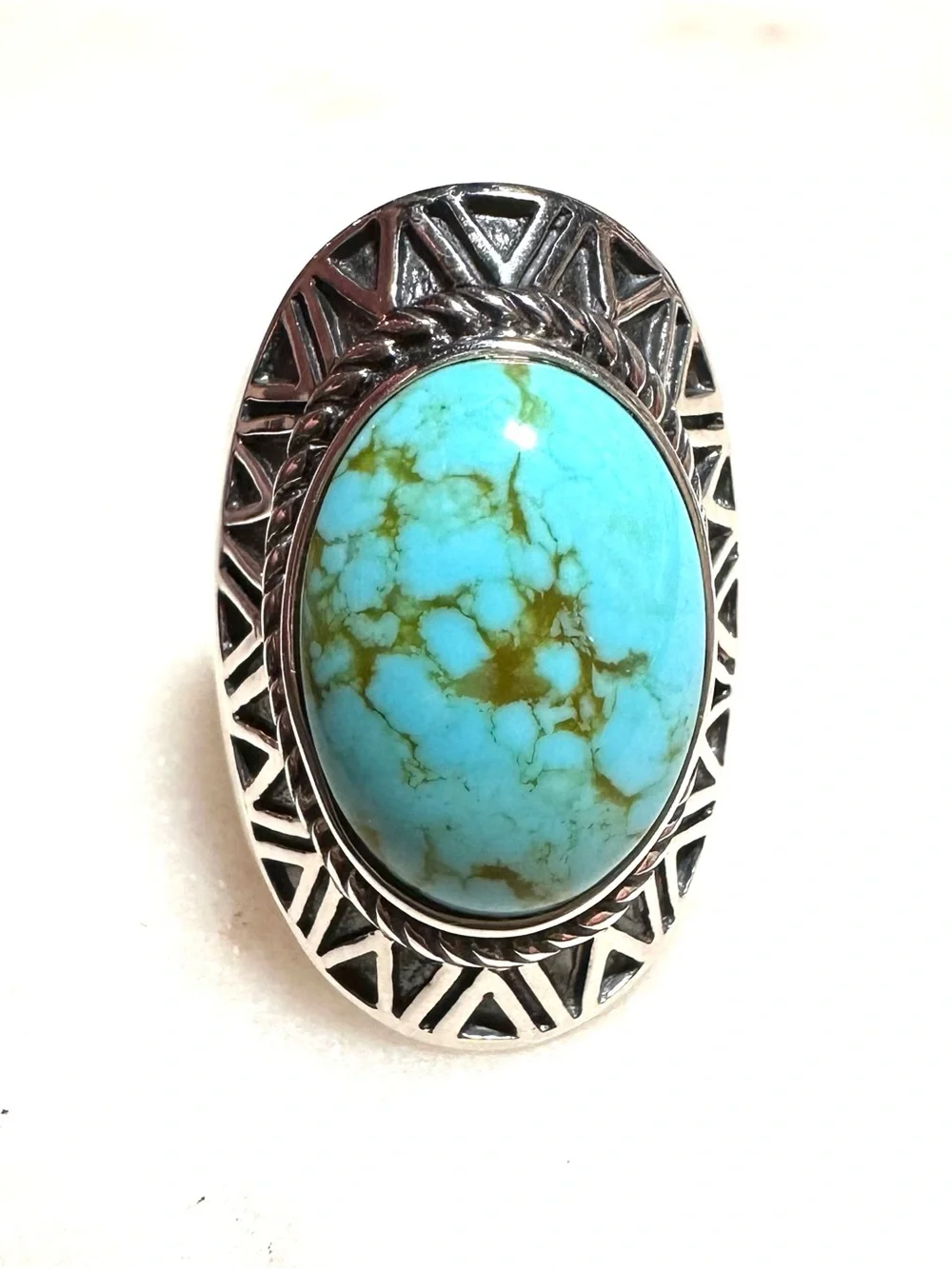 Jay King Campitos Turquoise Oval Cabochon Sterling Silver Ring